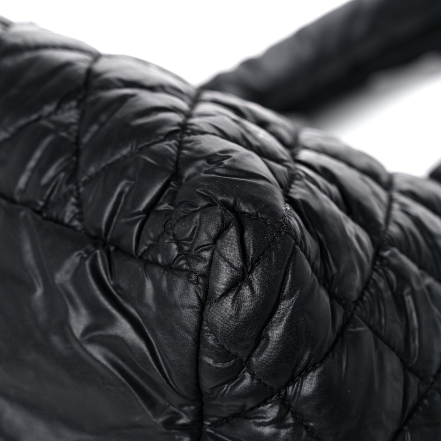 Chanel Nylon Quilted Large Coco Cocoon Tote Black 10 of 20