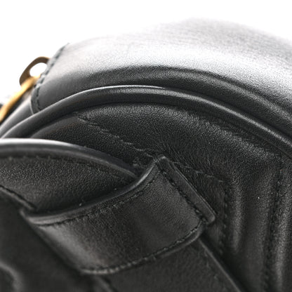 Gucci Calfskin Matelasse GG Marmont Belt Bag 85 34 Black 13 of 14