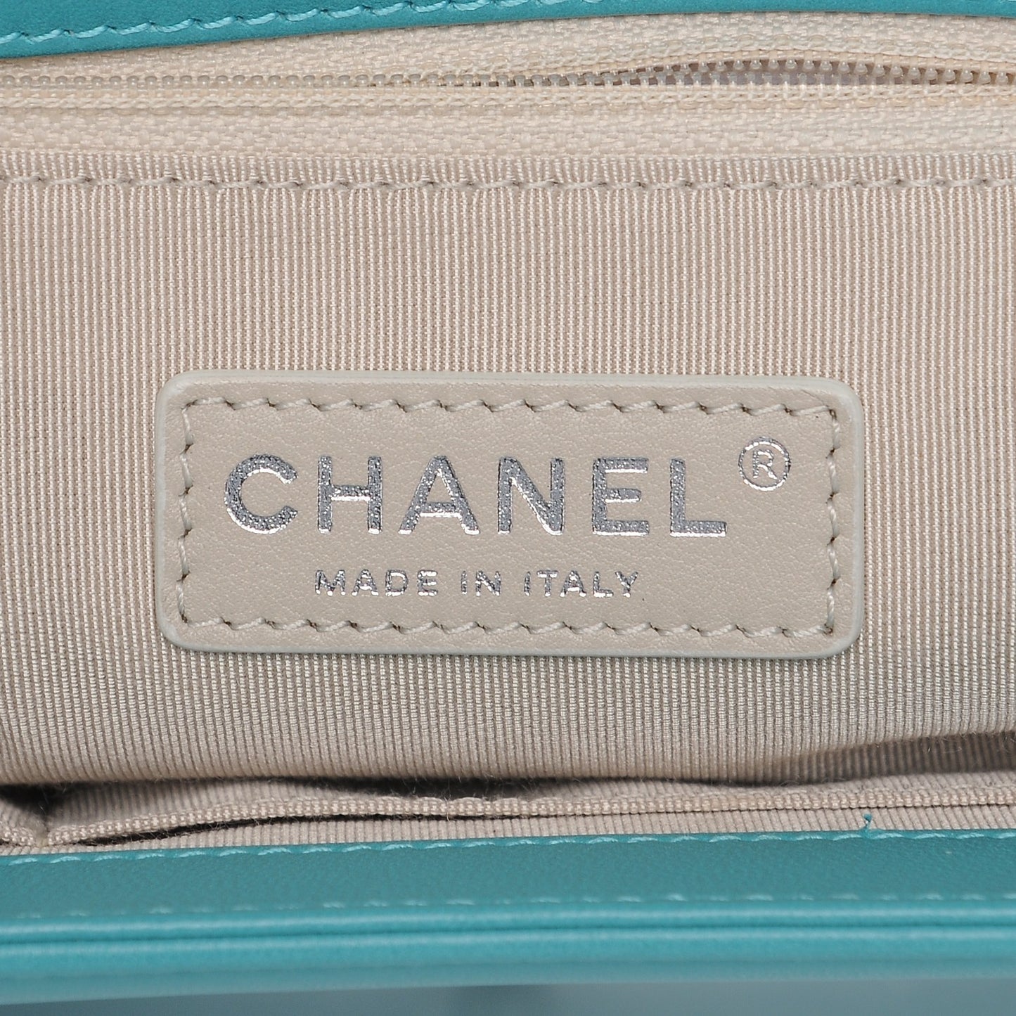 Lambskin Quilted New Medium Boy Flap Dark Turquoise