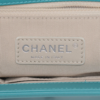Chanel Lambskin Quilted New Medium Boy Flap Dark Turquoise 7 of 8
