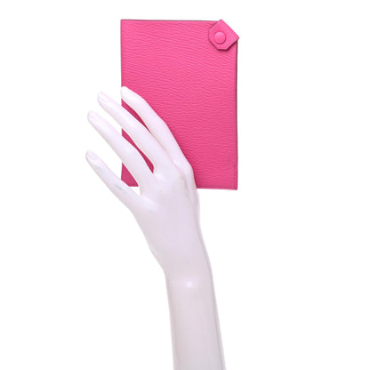 Hermes Chevre Mysore Tarmac PM Passport Holder Rose Tyrien 2 of 8