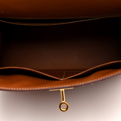 Hermes Epsom Kelly Sellier 28 Gold 5 of 11