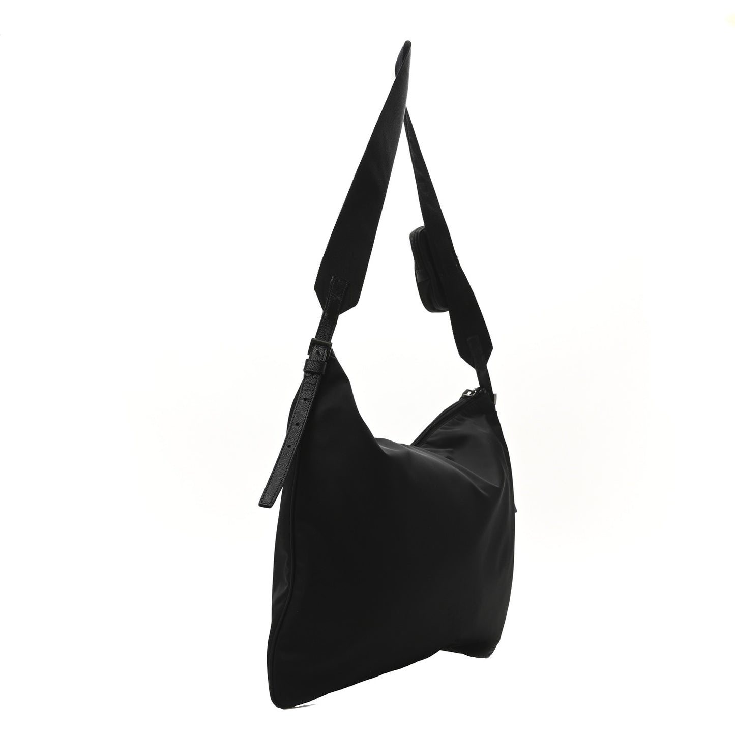 Re-Nylon Tessuto Large Shoulder Bag Black