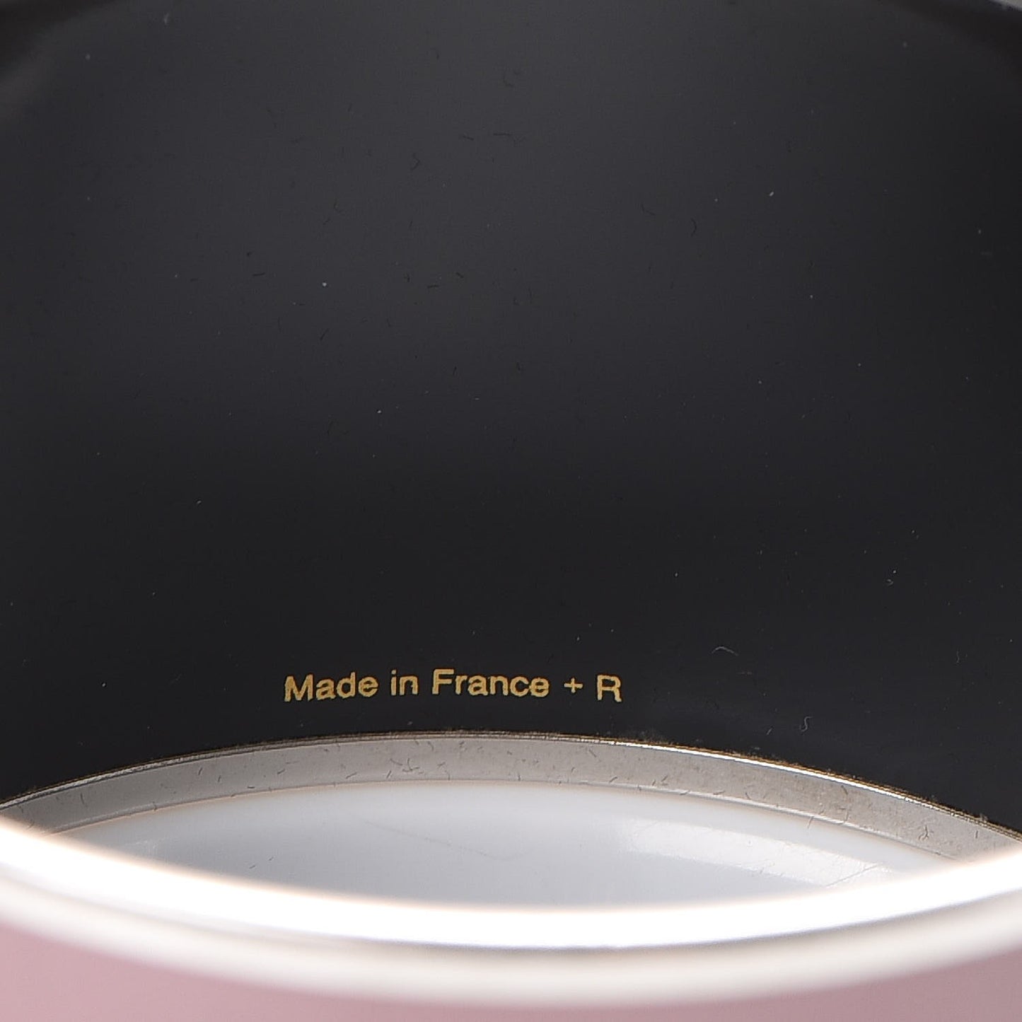 Enamel Printed Extra Wide Caleche Bracelet 62 Bois De Rose