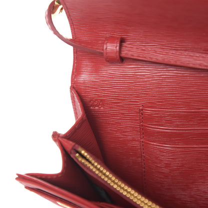 Prada Vitello Move Flap Wallet With Strap Fuoco 7 of 11