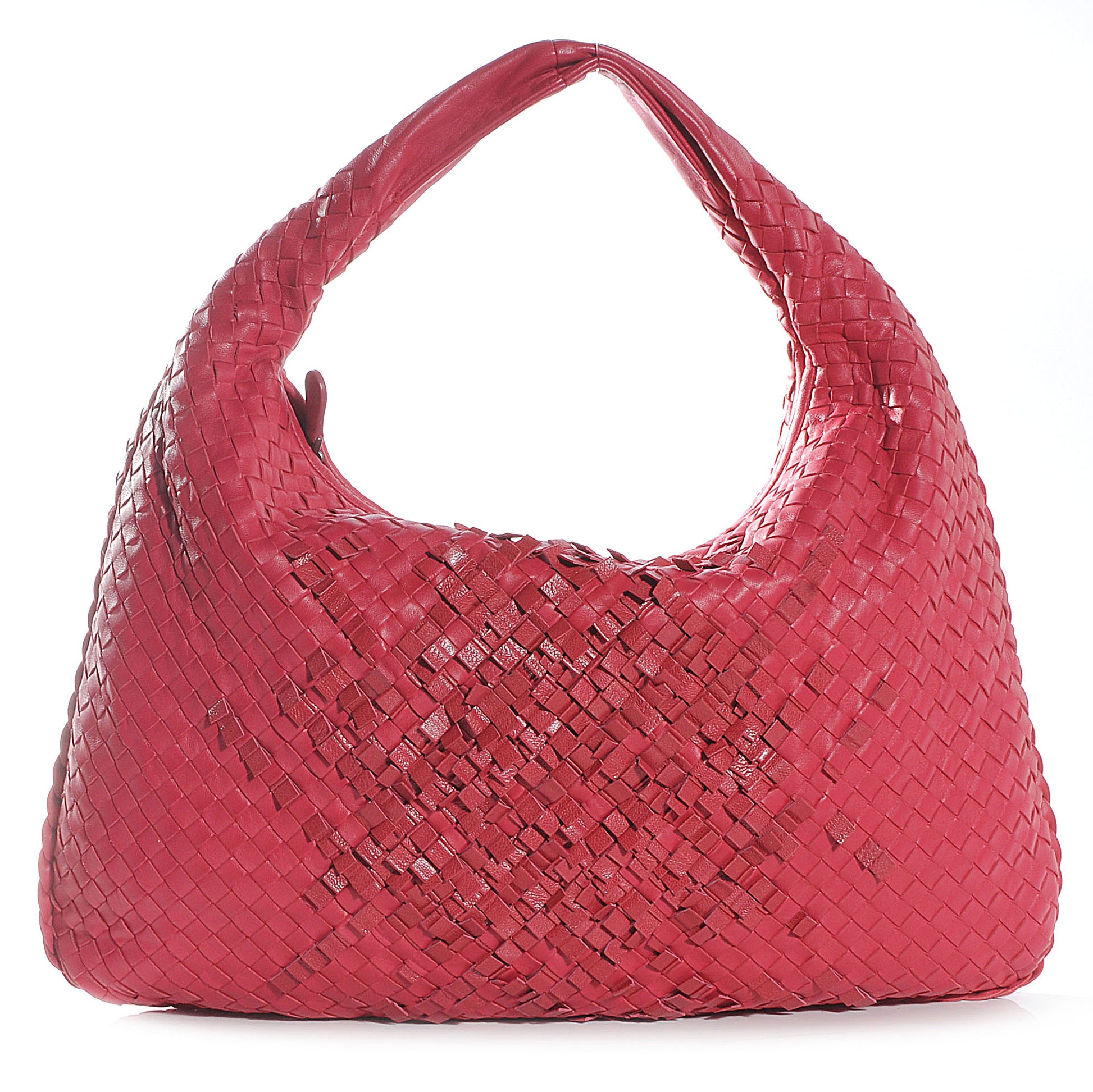 Bottega Veneta Nappa Intrecciato Large Veneta Plisse Hobo Fuchsia 1 of 8