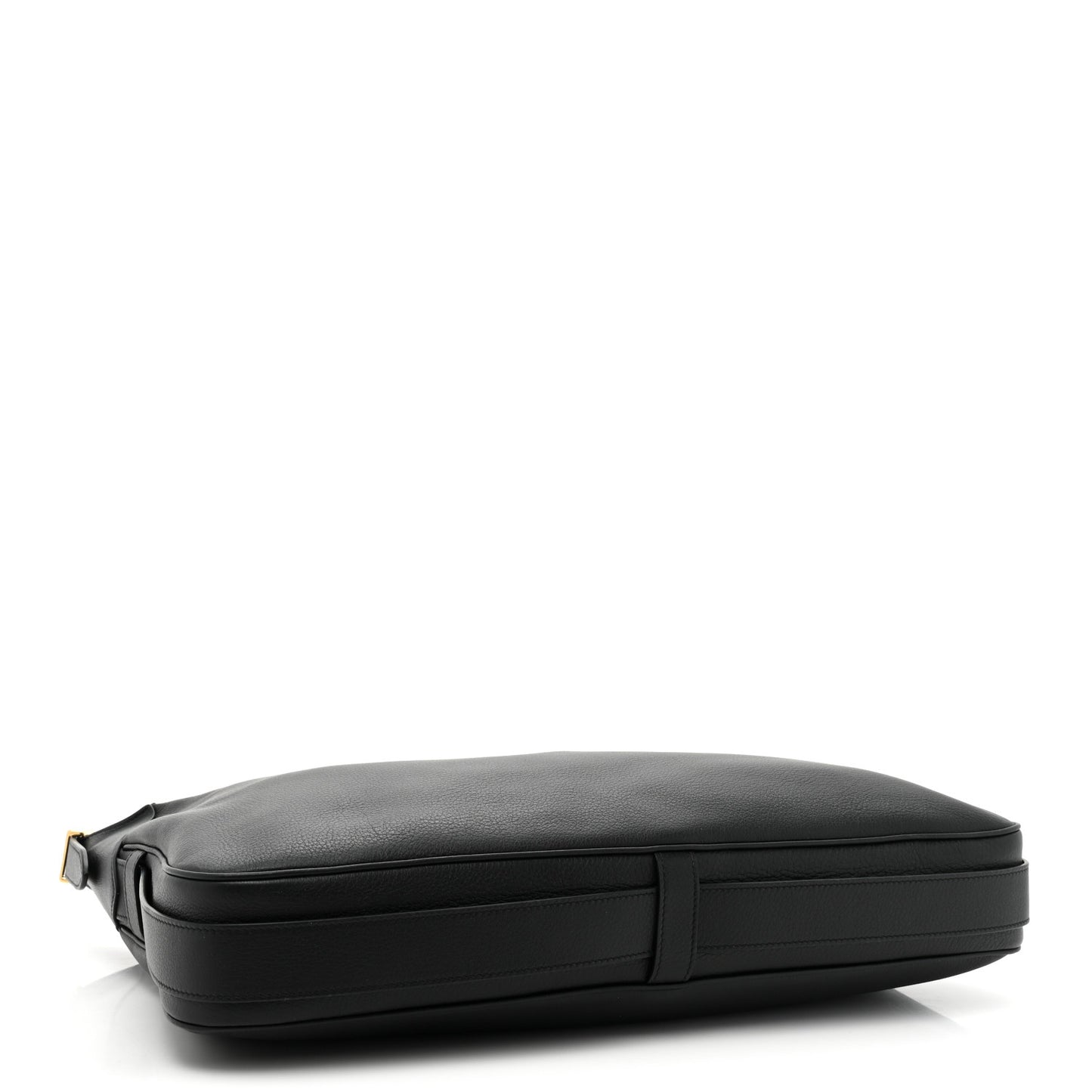 Supple Calfskin Large Romy Shoulder Bag Black