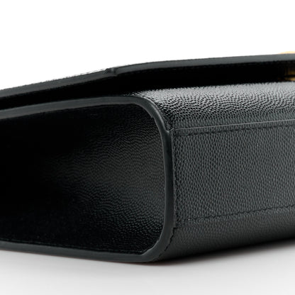 Saint Laurent Grain De Poudre Medium Classic Monogram Kate Satchel Black 10 of 12