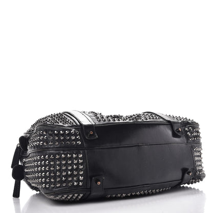 Burberry Prorsum Calfskin Studded Knight Satchel Black 5 of 22