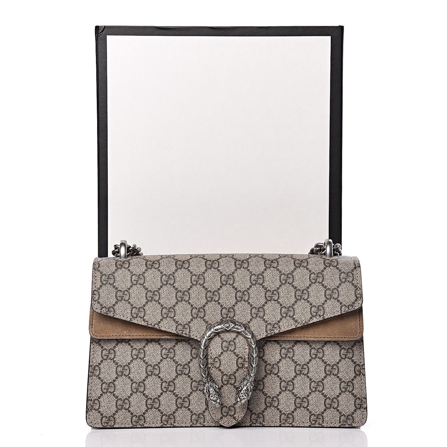 GG Supreme Monogram Small Dionysus Shoulder Bag Taupe