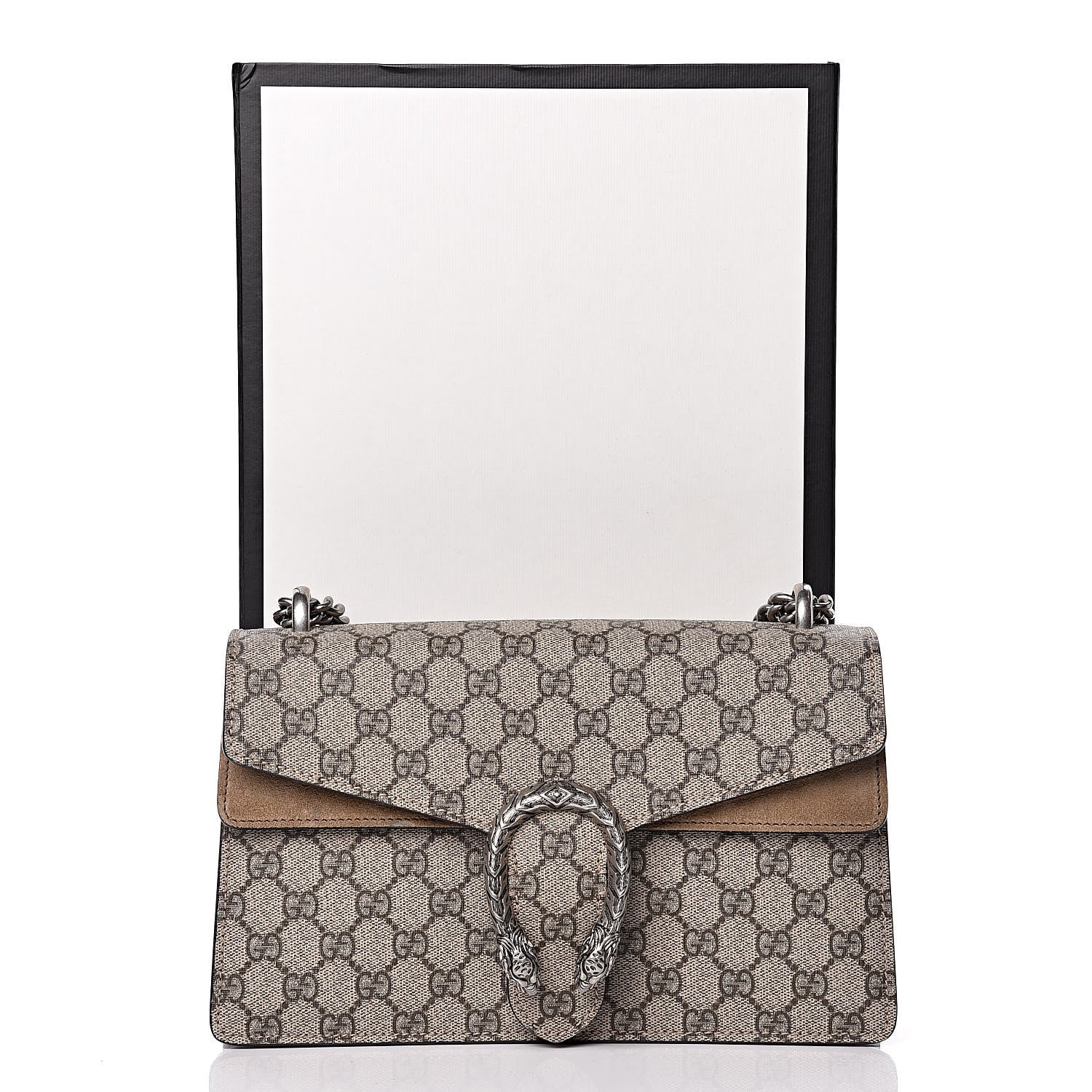 Gucci GG Supreme Monogram Small Dionysus Shoulder Bag Taupe 10 of 10