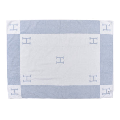 Hermes Cotton Avalon Bath Towel Bleu Glacier 3 of 4