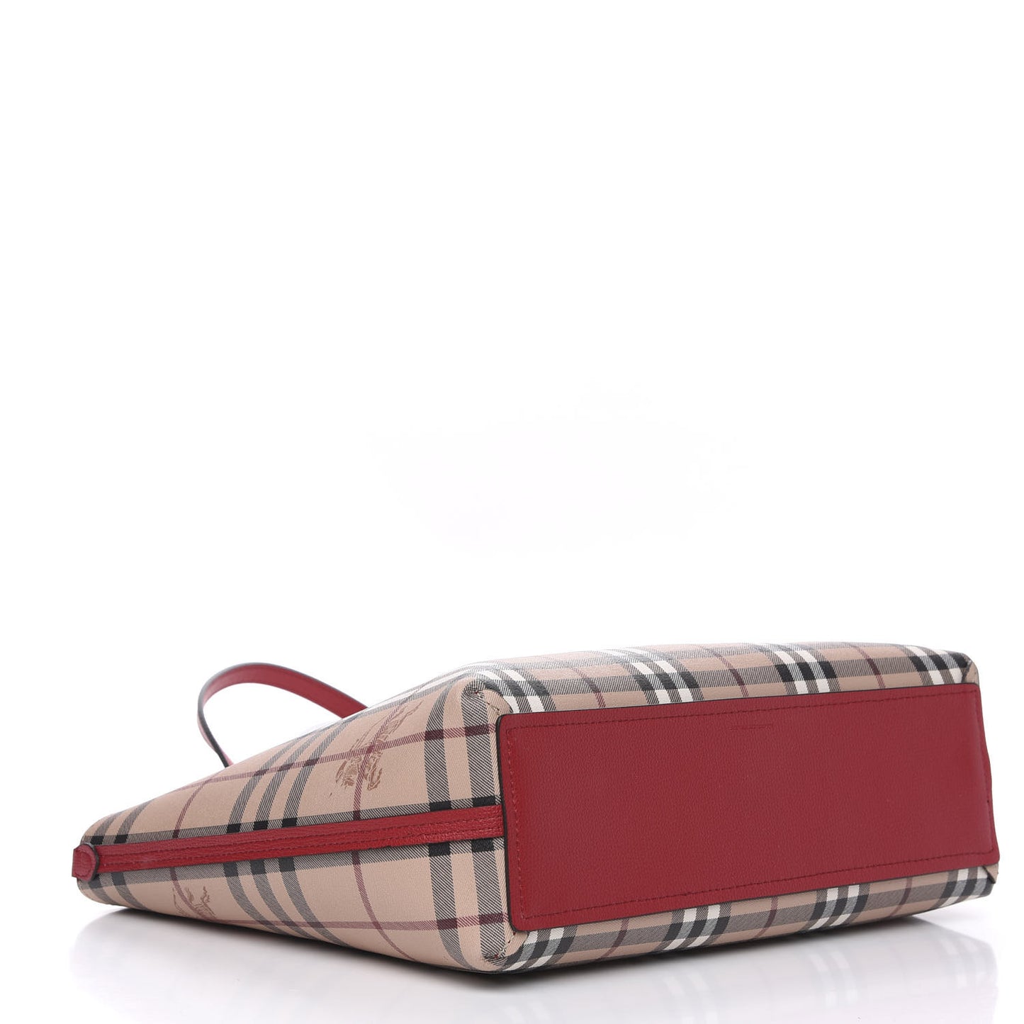 Haymarket Check Small Reversible Tote Poppy Red