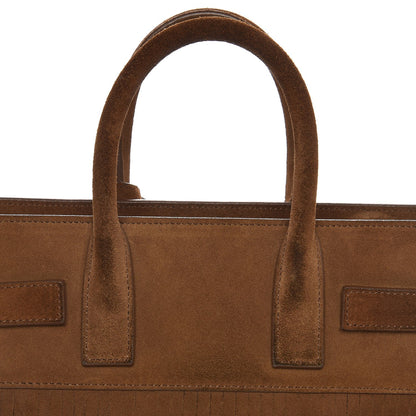 Saint Laurent Suede Fringe Nano Sac De Jour Light Ocre 7 of 11