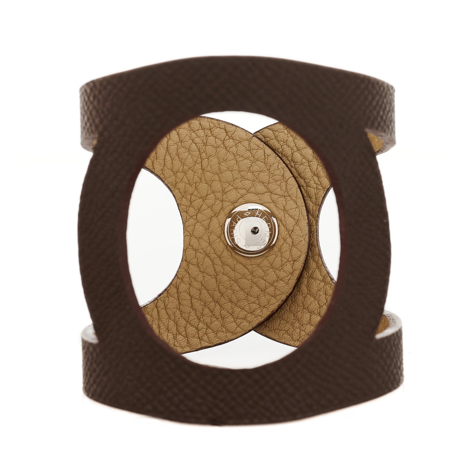 Hermes Epsom Togo Petit H Bracelet Etain Trench 3 of 4