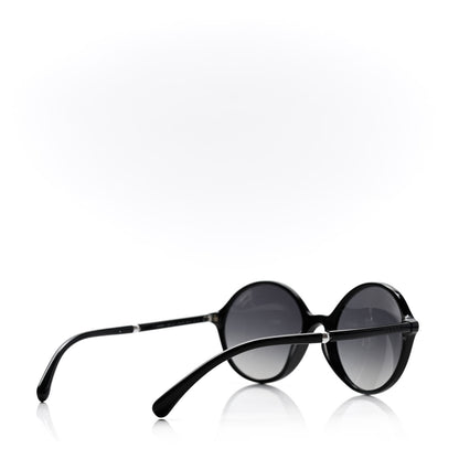 Chanel Acetate Pearl Round Sunglasses 5391 H A Black 5 of 6