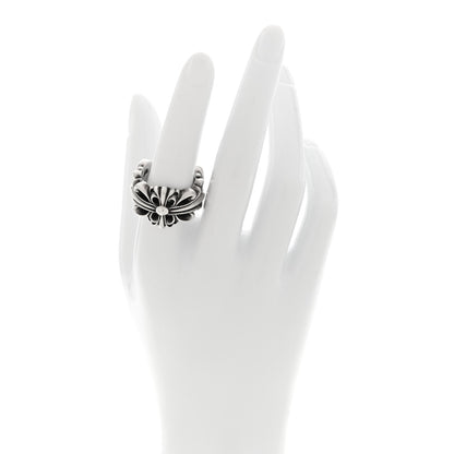 Chrome Hearts Sterling Silver Double Floral Cross Ring 56 7.5 2 of 4