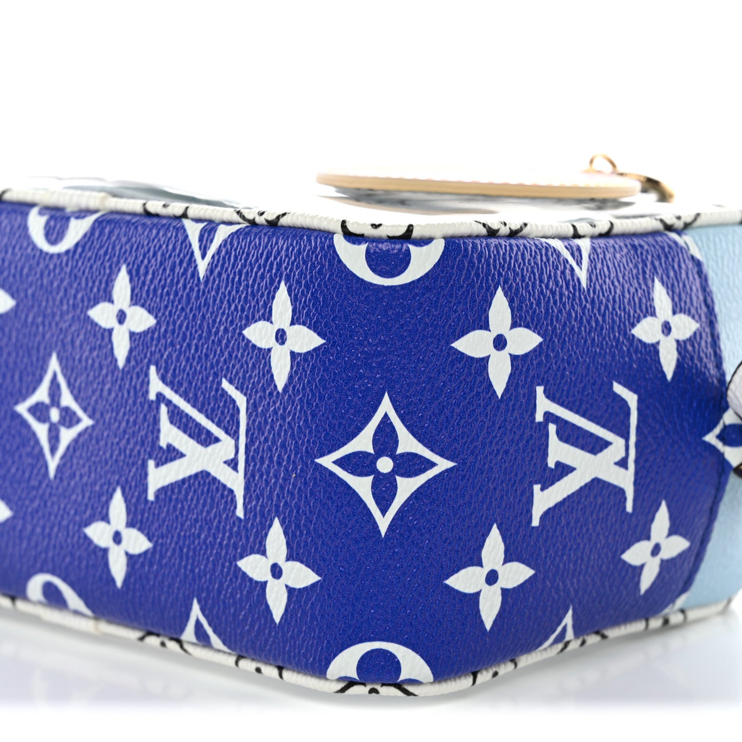 Monogram Giant Hawaii Beach Pouch Blue