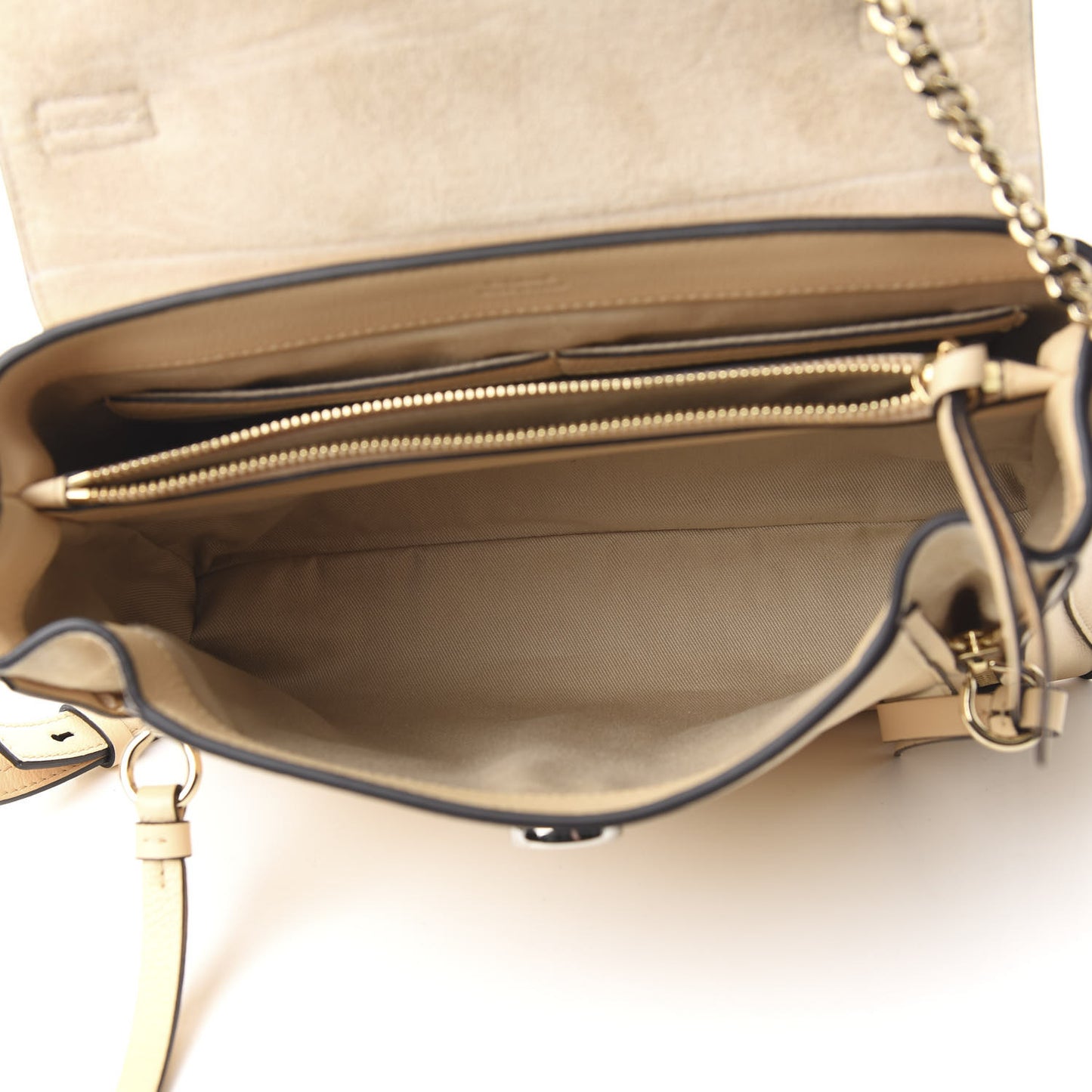 Calfskin Small Faye Day Shoulder Bag Blondie Beige