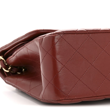 Chanel Lambskin Quilted Jumbo Double Flap Burgundy 9 of 14