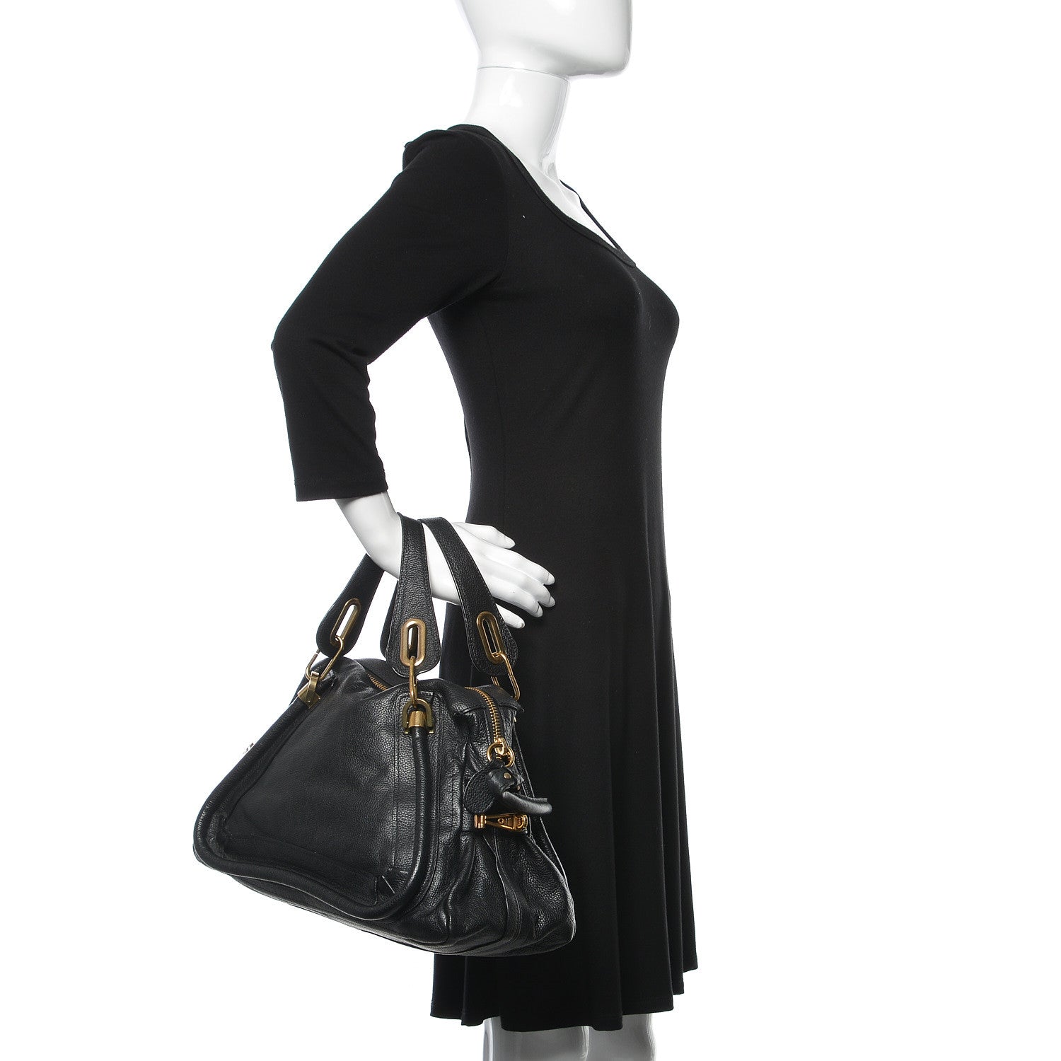 Chloe Calfskin Medium Paraty Black 2 of 21