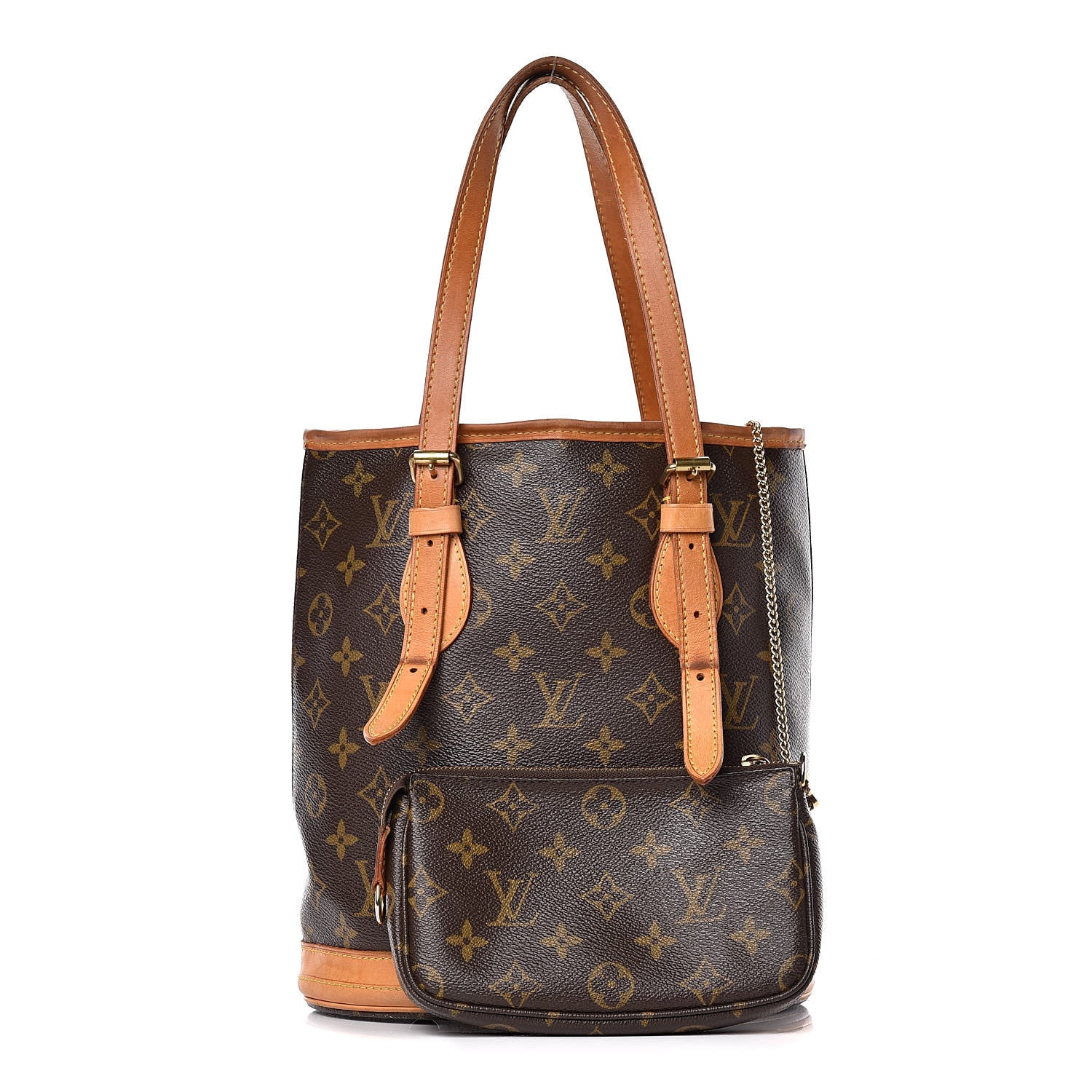 Louis Vuitton Monogram Petit Bucket 23 1 of 27