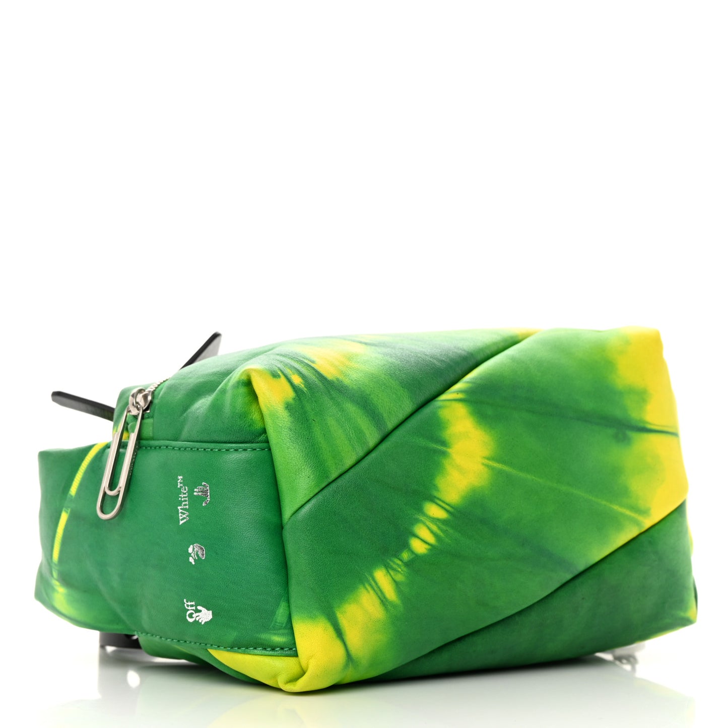 Padded Calfskin Tie-Dyed Pump 24 Tote Green Multicolor