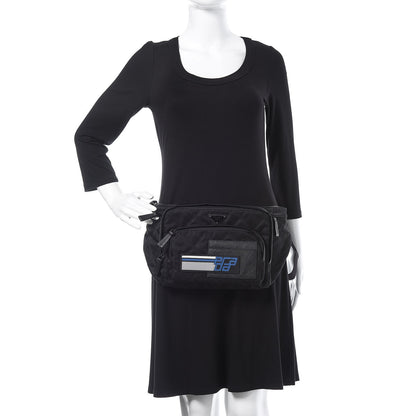 Prada Tessuto Nylon Saffiano Belt Bag Black 2 of 9