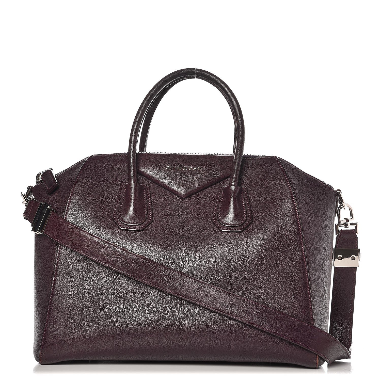 Givenchy Sugar Goatskin Medium Antigona Aubergine 1 of 28