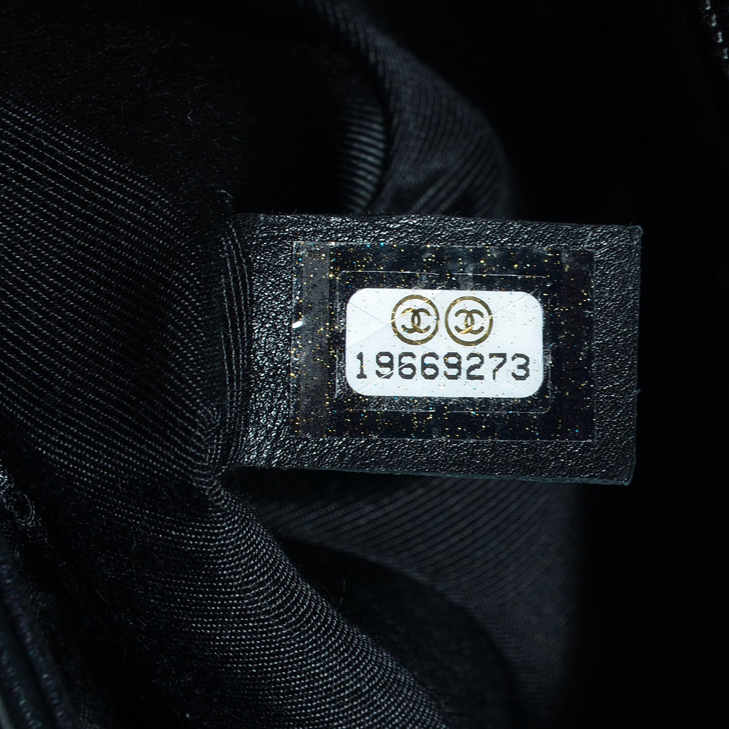 Chanel Lambskin Quilted Large Boy Flap Pearl Black 8 of 8