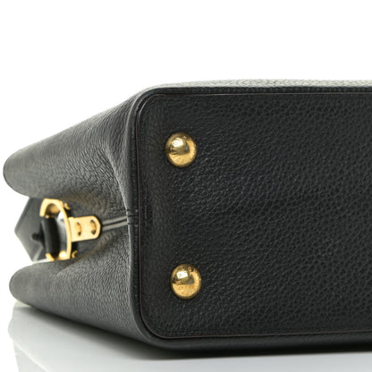 Louis Vuitton Taurillon Capucines PM Black 8 of 11