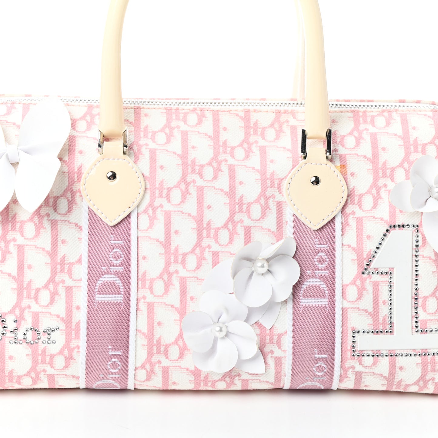 Monogram Girly Boston Pink