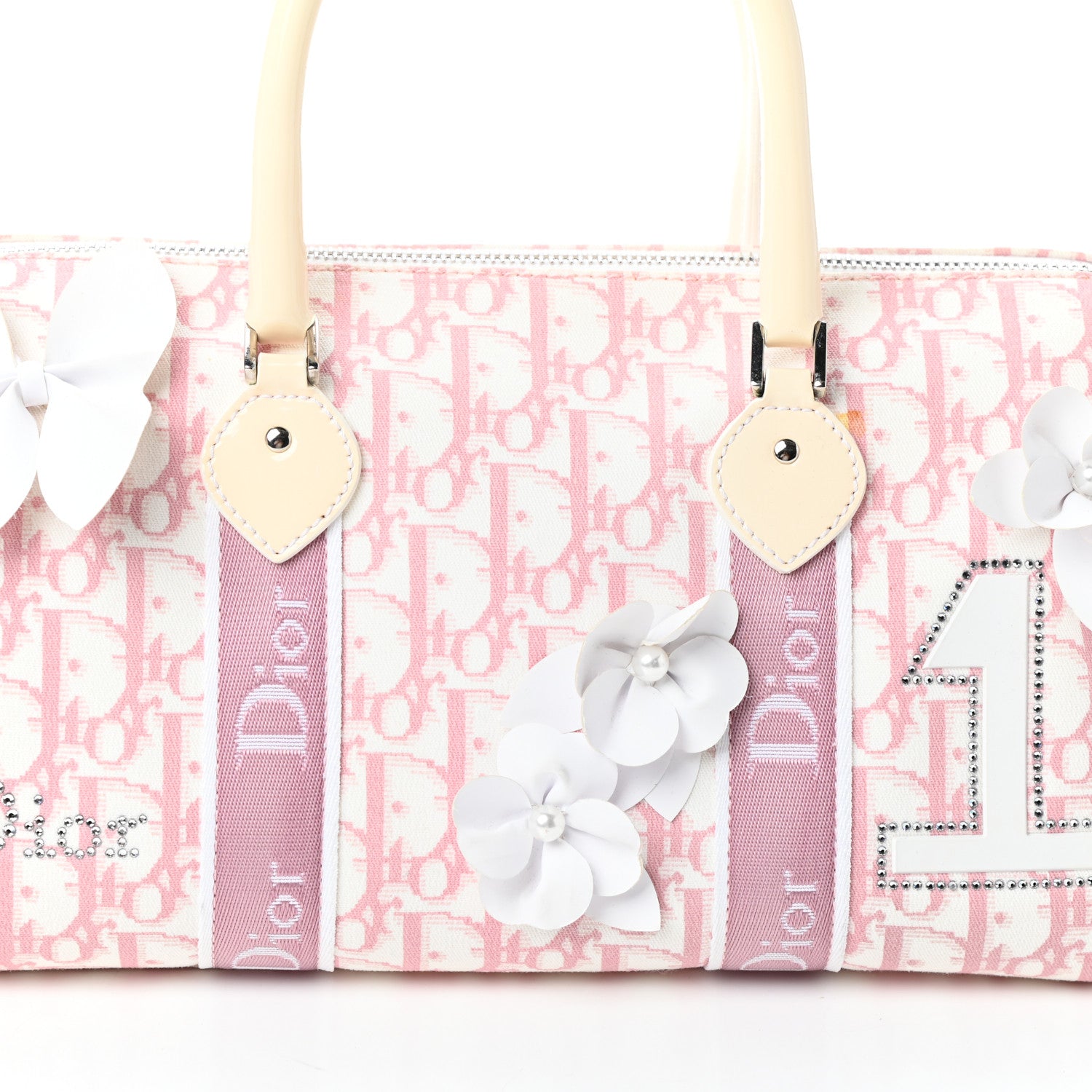 Christian Dior Monogram Girly Boston Pink 7 of 9