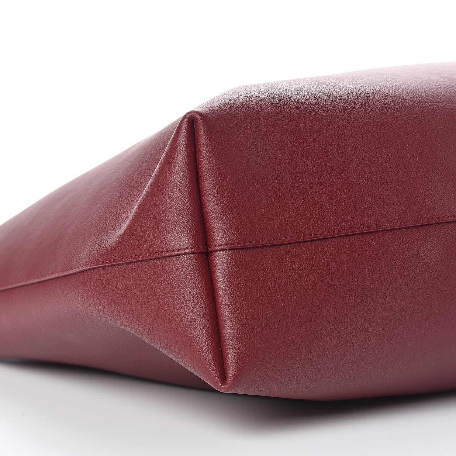 Saint Laurent Calfskin Large Shopping Tote Bordeaux 10 of 13