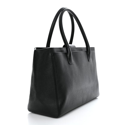 Chanel Calfskin Cerf Executive Shopper Tote Black 3 of 10