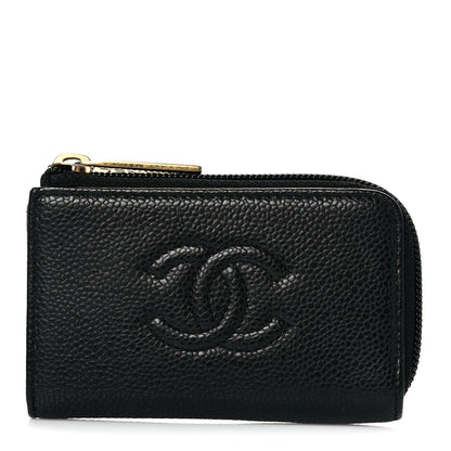 Chanel Caviar CC Key Holder Case Black 1 of 11