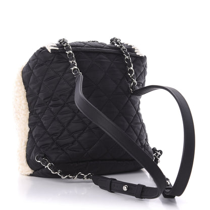Chanel Wool Nylon Quilted Coco Neige Backpack Black Ecru 2 of 10