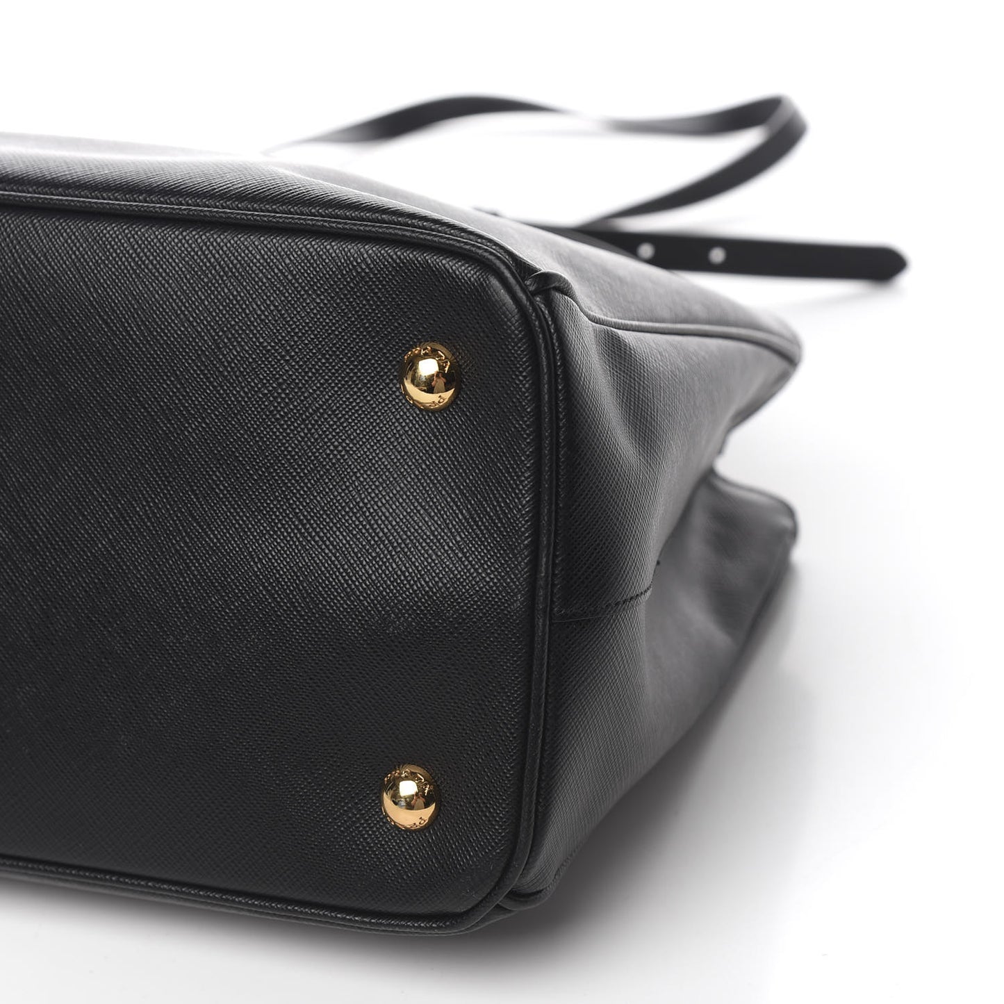 Saffiano Lux Medium Tote Black