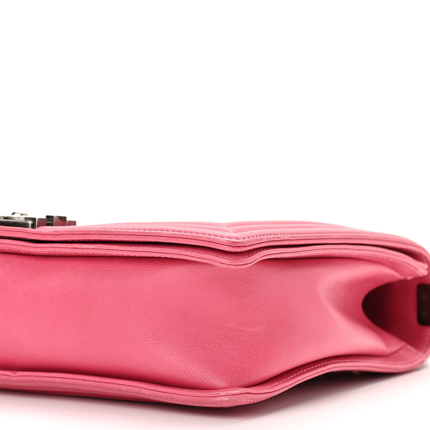 Calfskin Quilted Large Boy Flap Pink