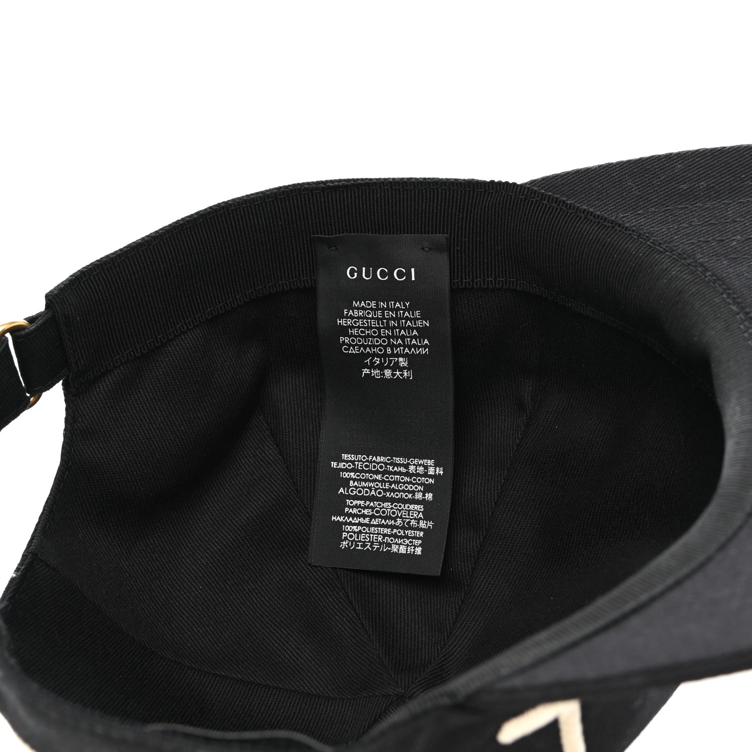 Gucci Cotton Loved Gucci Baseball Hat M Black 9 of 12