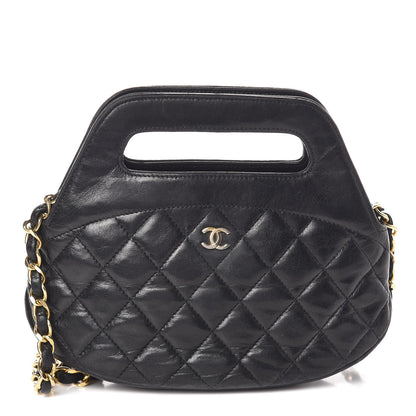 Chanel Lambskin Quilted CC Shoulder Bag Black 1 of 15