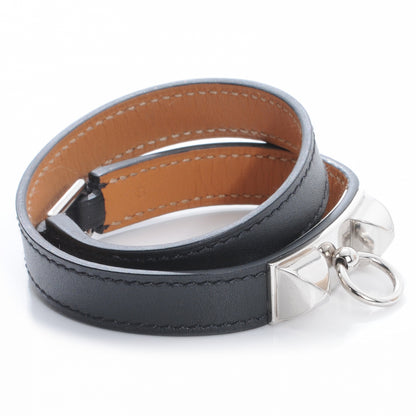 Hermes Chamonix Rivale Double Tour Bracelet Small Black 3 of 8