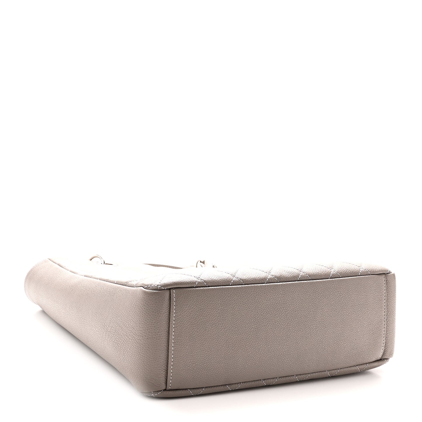 Caviar Quilted Vertical Grand Shopping Tote GST Grey