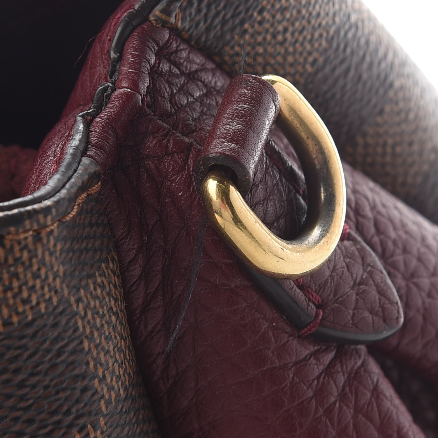 Louis Vuitton Damier Ebene Cuir Taurillon Brittany Bordeaux 8 of 8