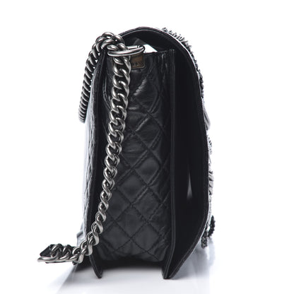 Chanel Calfskin Enchained XL Boy Flap Black 12 of 12