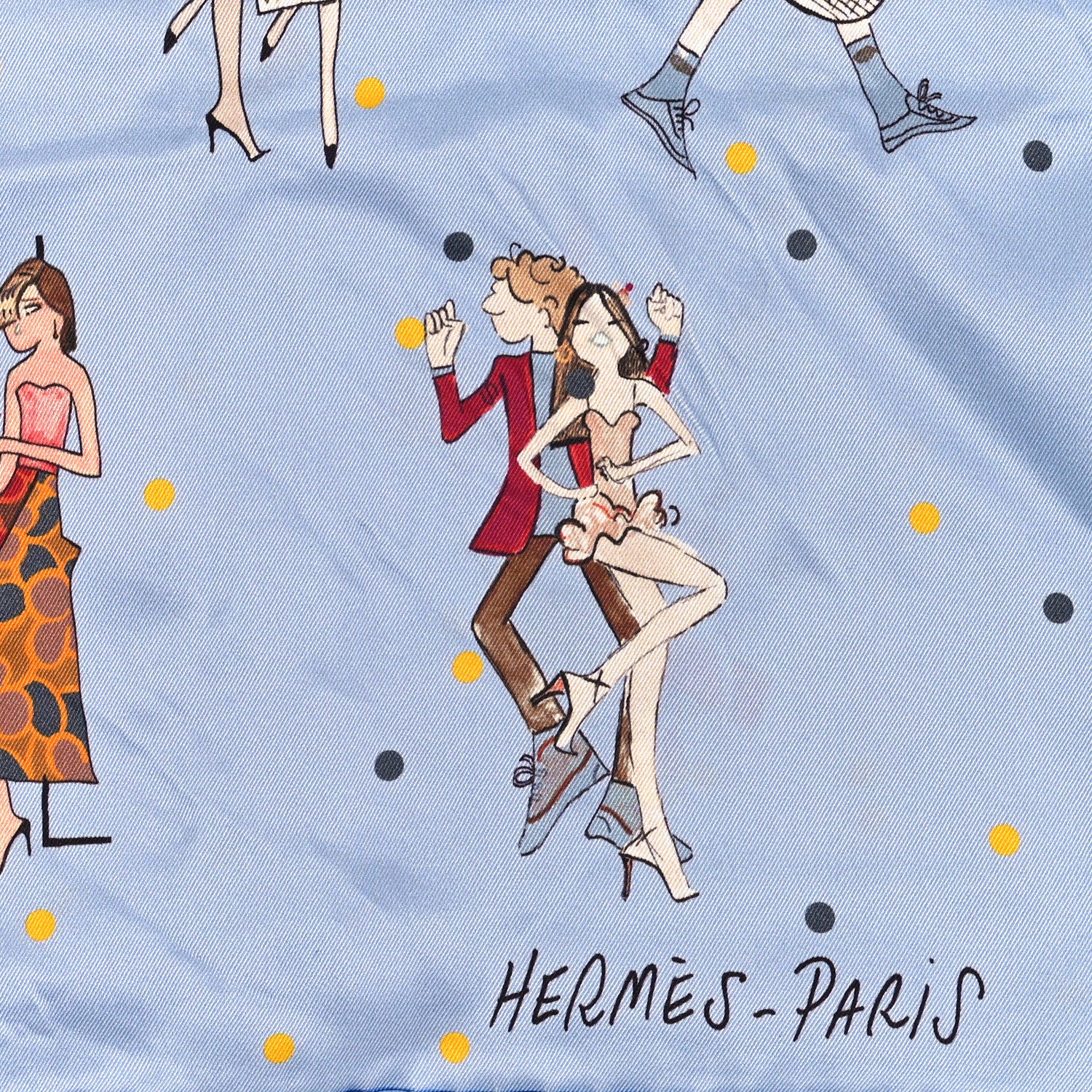 Hermes Silk Les Parisiennes De Kiraz Scarf 70 2 of 3