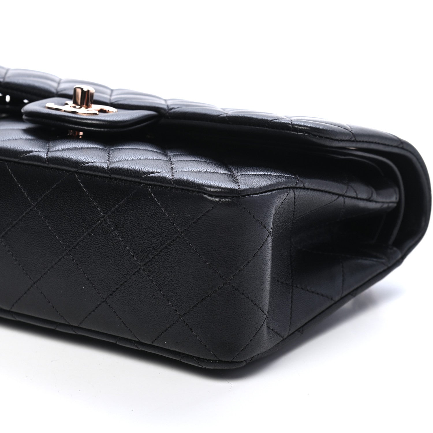 Chanel Lambskin Quilted Small Double Flap Black 8 of 8