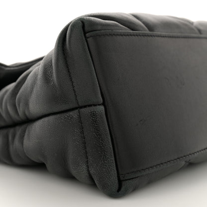 Saint Laurent Lambskin Quilted Monogram Monochrome Small Loulou Puffer Chain Satchel Black 9 of 11