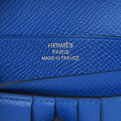 Hermes Epsom Bearn Compact Wallet Bleu Encre Zellige 6 of 8