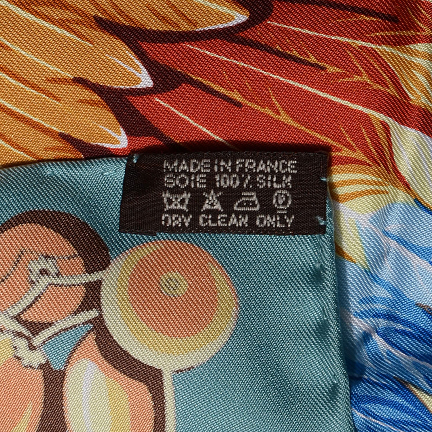 Hermes Silk Mythiques Phoenix Scarf 90 Vert Amande Vinalle Brun 5 of 5